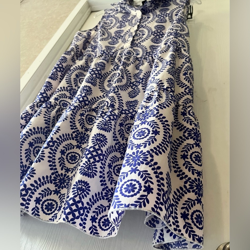 SHEIN Navy and White Floral Dress - Picture 5 of 7